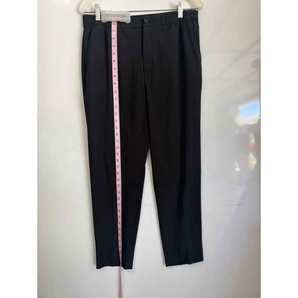 Banana Republic Men's Black Elastic Waist Pull-On Casual Pants Size